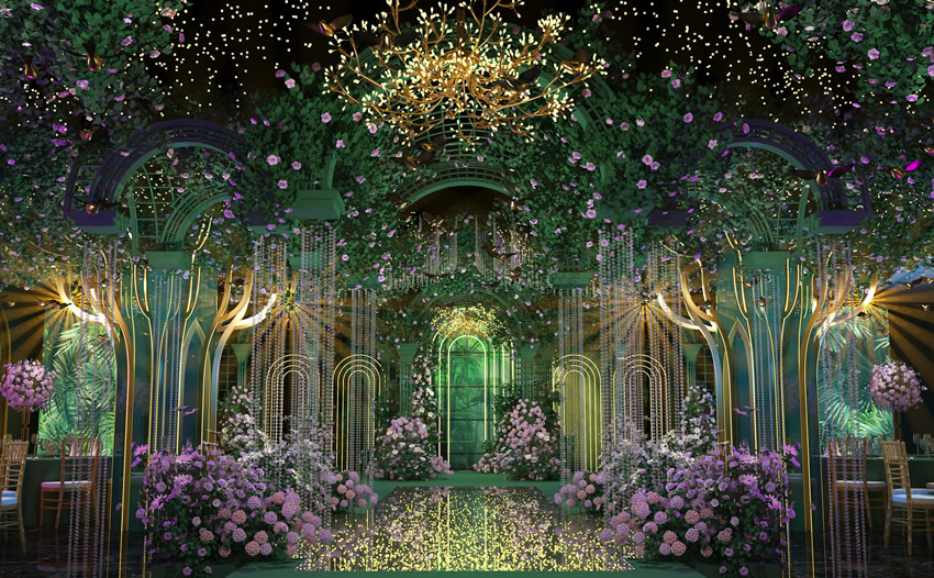 元阳奇妙森林婚礼堂效果展示